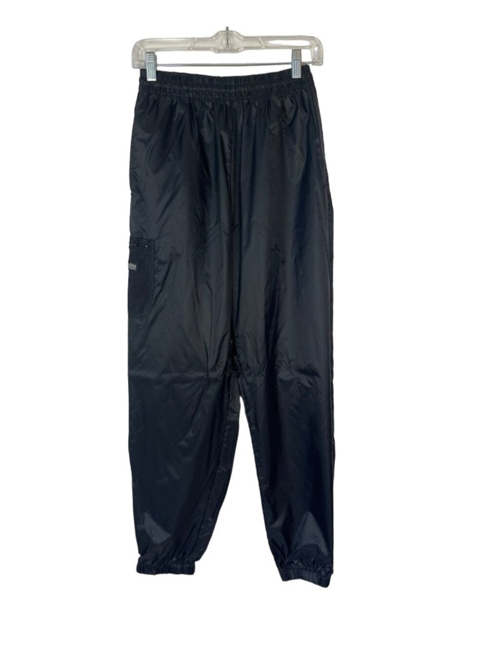 Columbia Nylon Jogger Sweat Pants Womens Small Black Stretch Waist